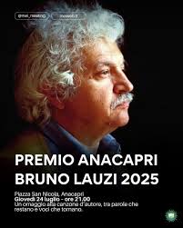 Premio Bruno Lauzi 2025 Anacapri articolo Elena Salvoni
